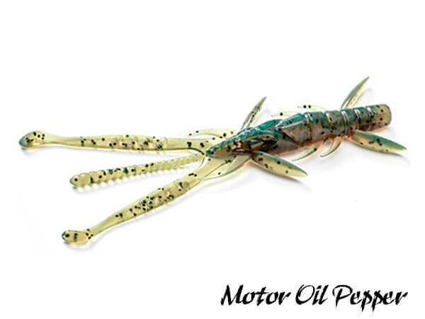 FishUp Shrimp Softbait 7,5 cm | Motor Oil Pepper