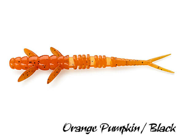 FishUp Flit Softbait 7,5 cm | Orange Pumpkin / Black