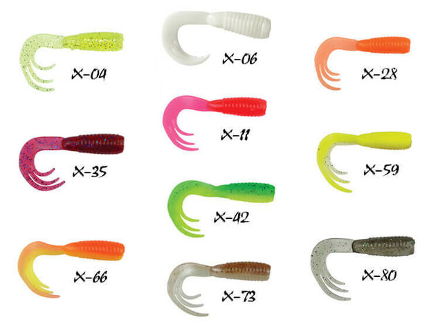 Twister Tri-Tail 4,0 cm Kleuren