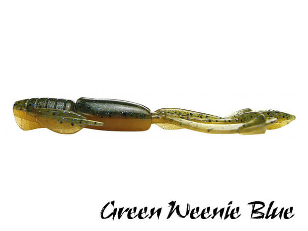 Keitech Crazy Flapper 7,1 cm | Green Weenie Blue