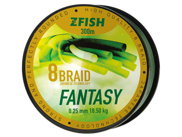 Gevlochten Lijn Fantasy 8-Braid 300 m. 0,25 mm