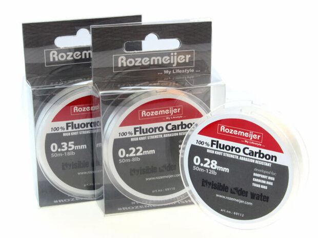 100% Fluorocarbon Lijn 50 m. (Rozemeijer)