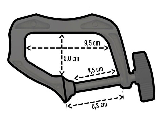 Boot hengelsteun afmetingen