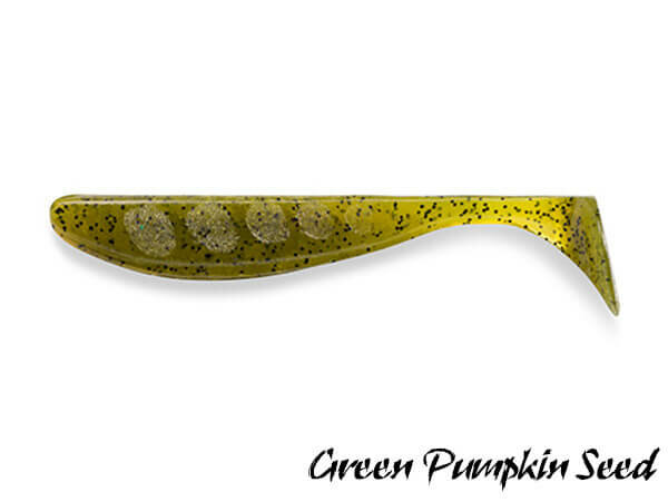 FishUp Wizzle Shad 8,0 cm | Green Pumpkin Seed