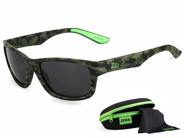 Gepolariseerde Zonnebril Mercura Camouflage + Brillendoos