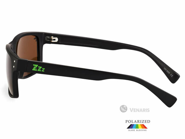 Z-Fish Gepolariseerde Zonnebril Venaris Zwart / Bruin glas + Brillendoos