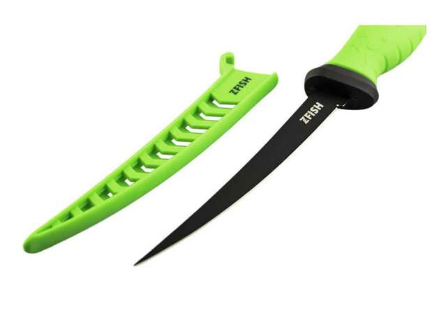 RVS Fileermes + Hoes 17,5 cm lemmet