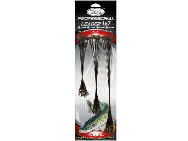 Stalen Snoek Onderlijnen | Set 60 stuks